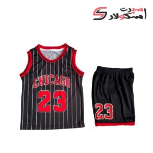 لباس بسکتبال بچه گانه شیکاگو بولز 2025 (مشکی)